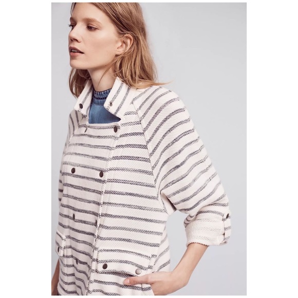 Anthro “Striped Sweater Jacket” by Dolan - Picture 7 of 16